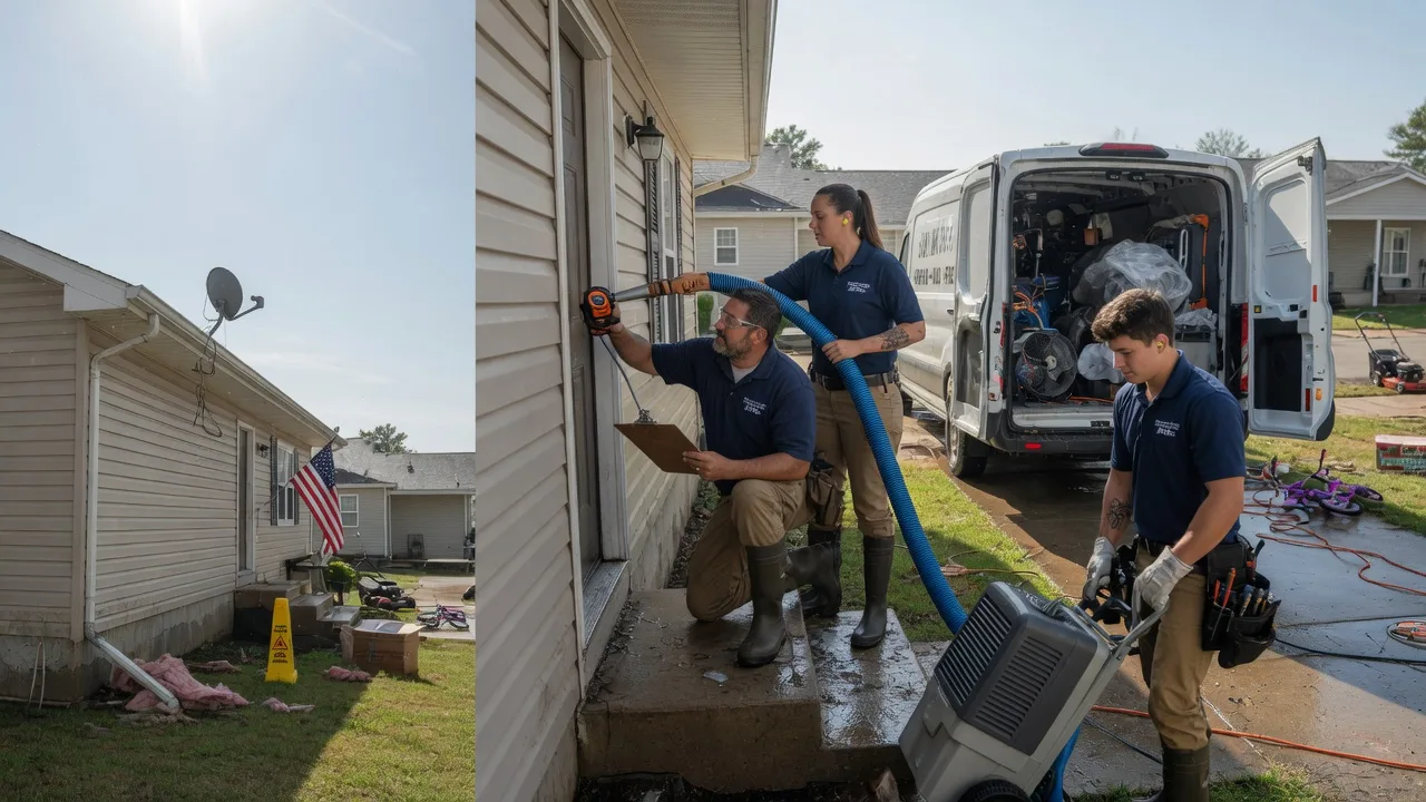 Ceiling Water Damage Restoration in Brunsville, IA near me